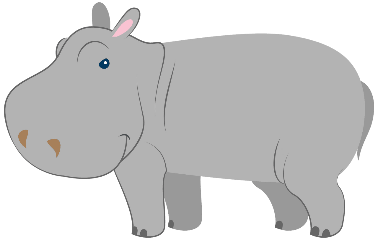 Hippo vector clipart images