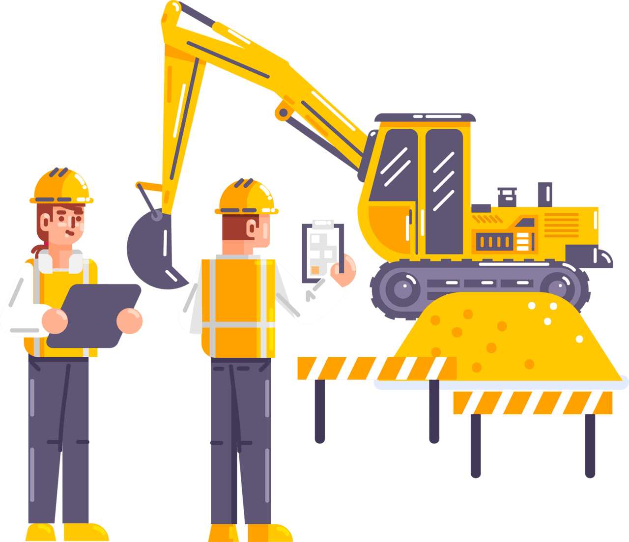 Construction engineer day clipart vector