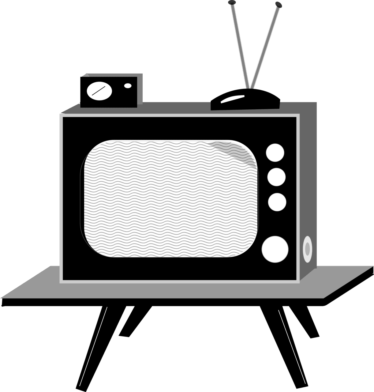 Tv old television image cc library clipart 2