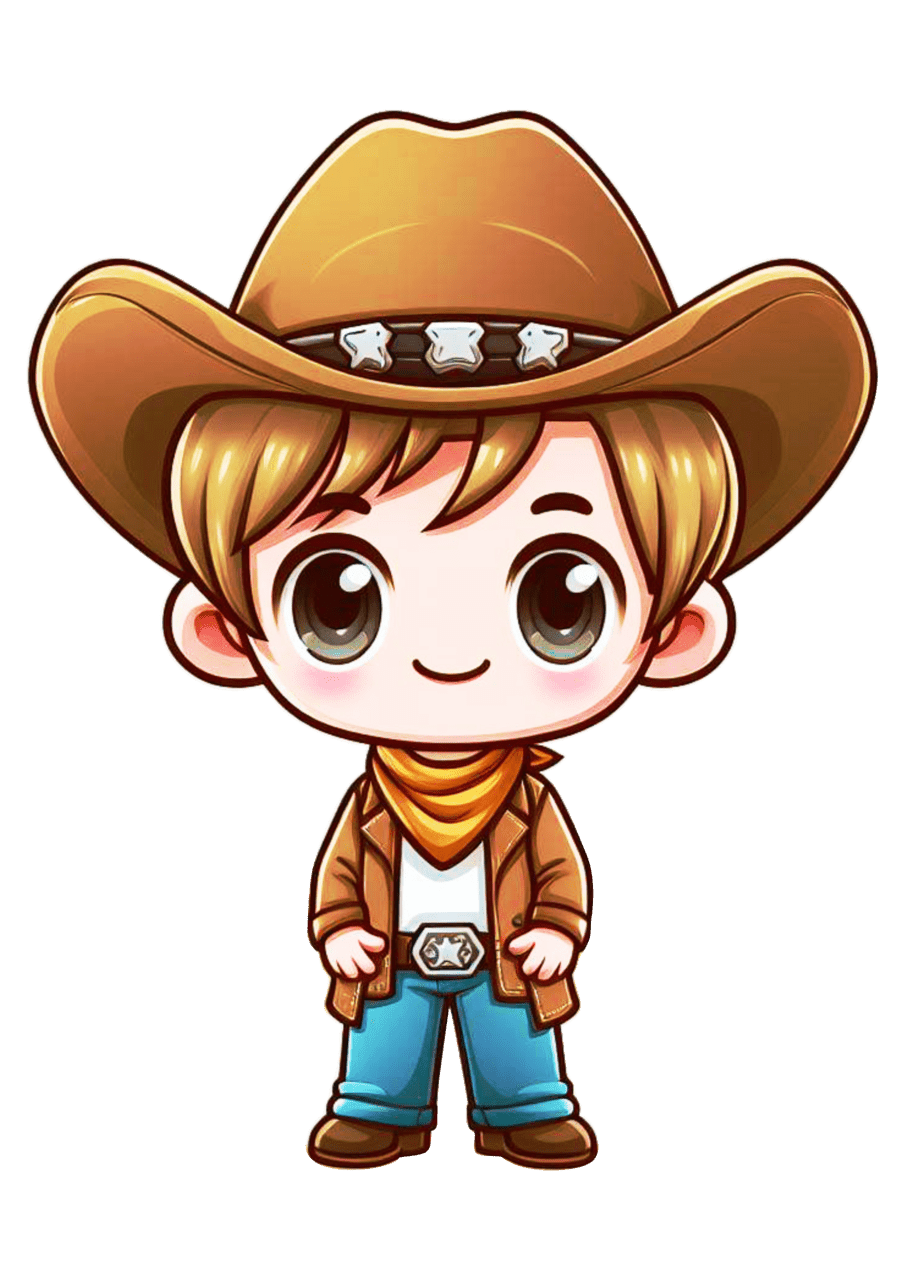 Cowboy desenho imagem fundo transp ente clipart