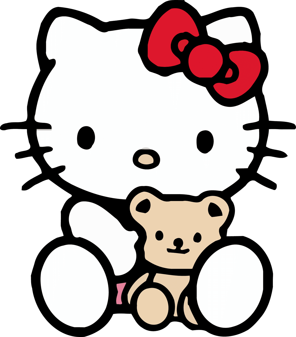 Hello kitty pin page clipart logo