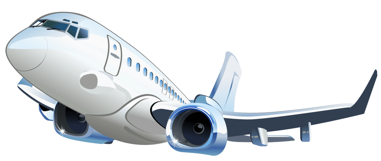 Travel airplane vector clipart