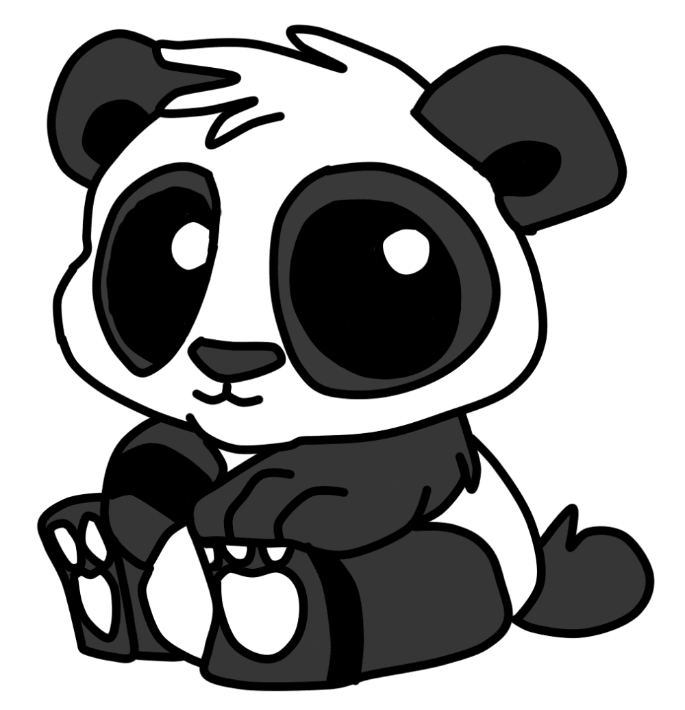 Panda pin page clipart photo