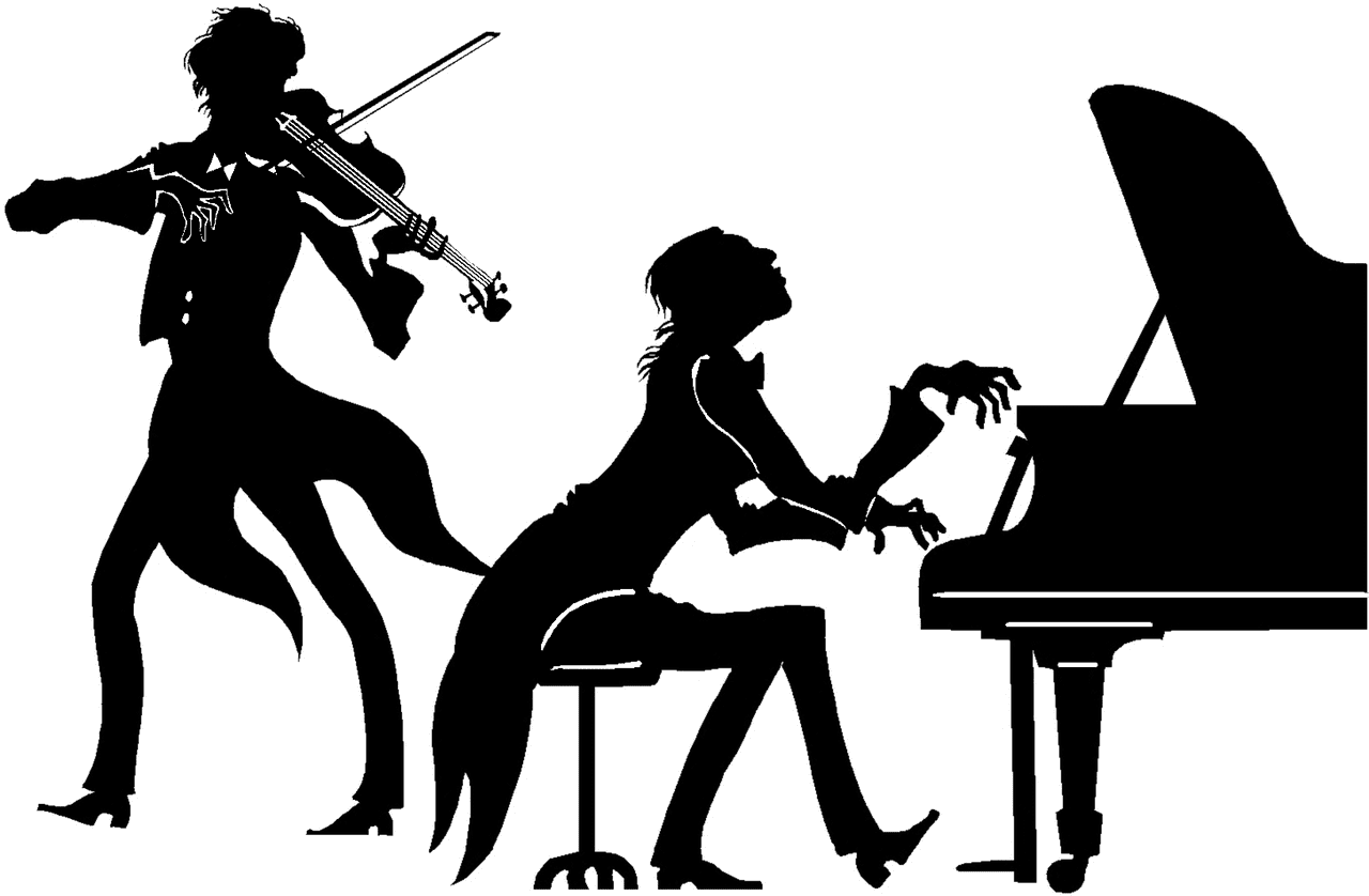 Piano pixabay silhouette classical musicians clipart free