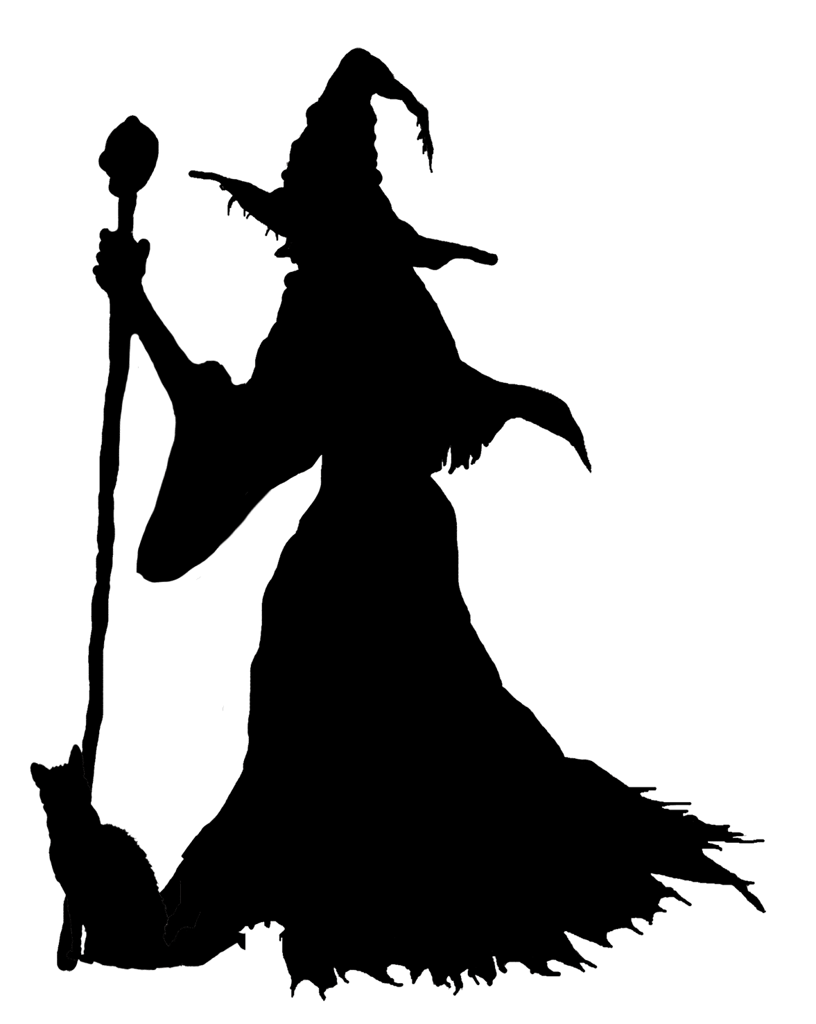 Witch halloween clipart background