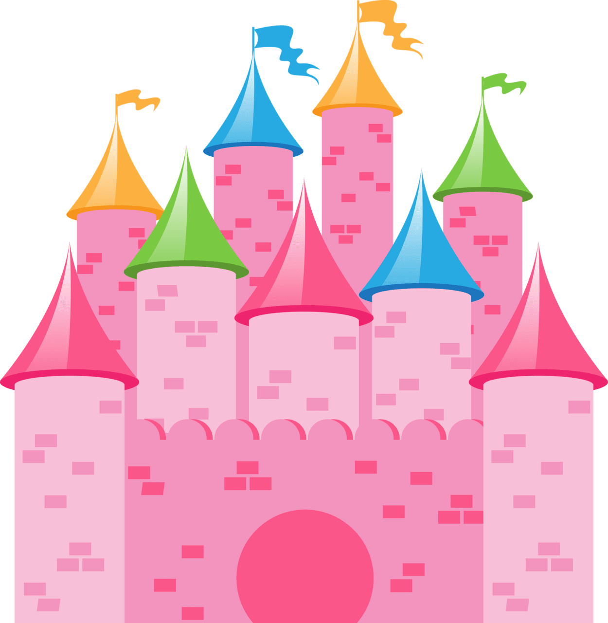 Castle clip rosa de cosas princesas clipart image