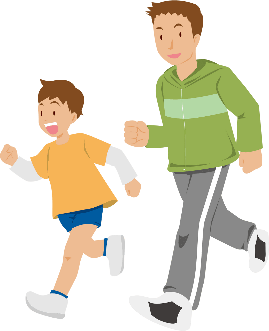 Running jogging clipart images 2