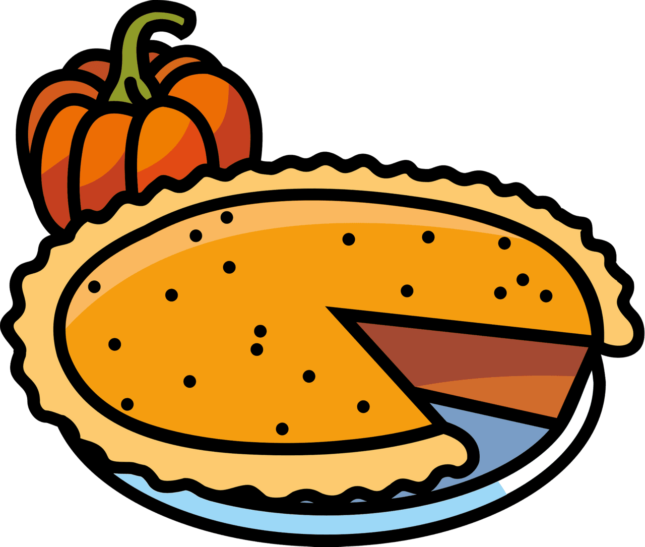 Pumpkin pie images clipart