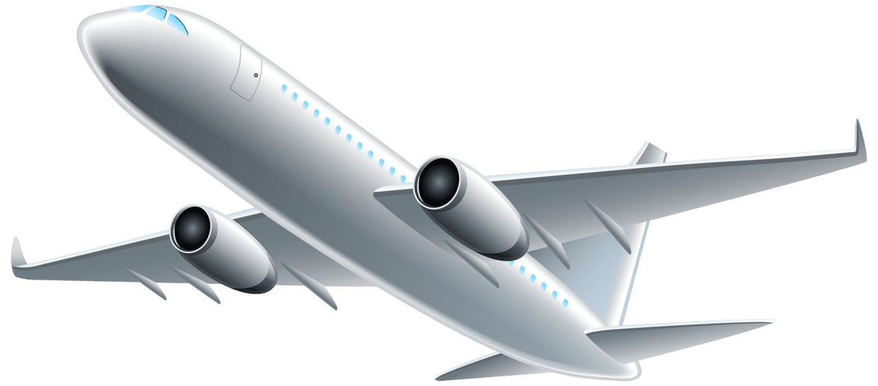 Travel plane clipart vector