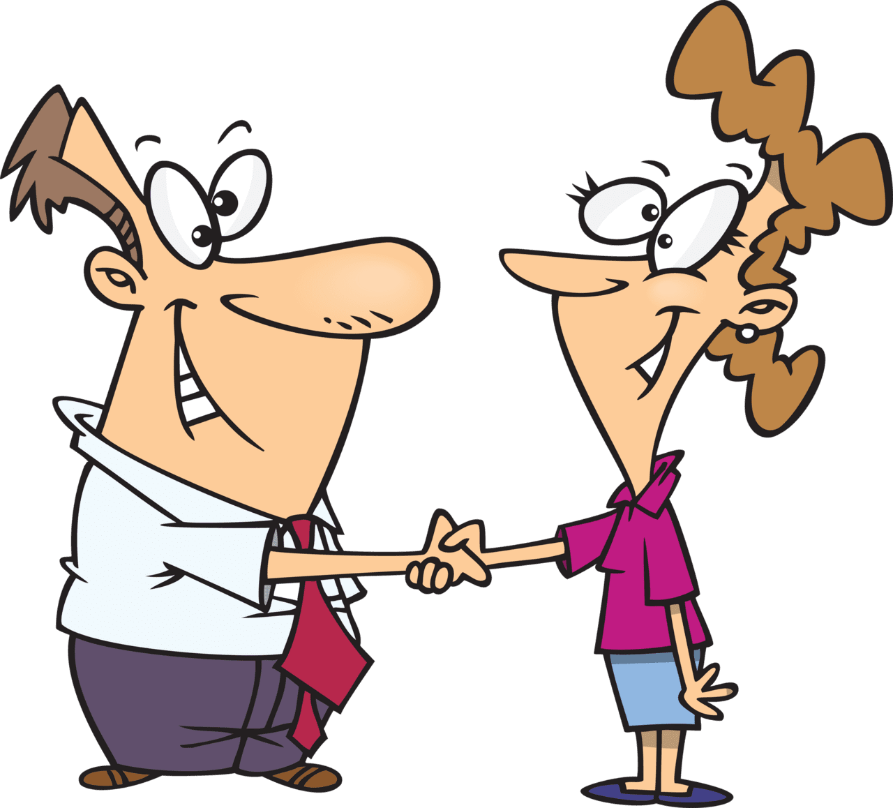 Hand shake clipart of handshake greeting image with no background