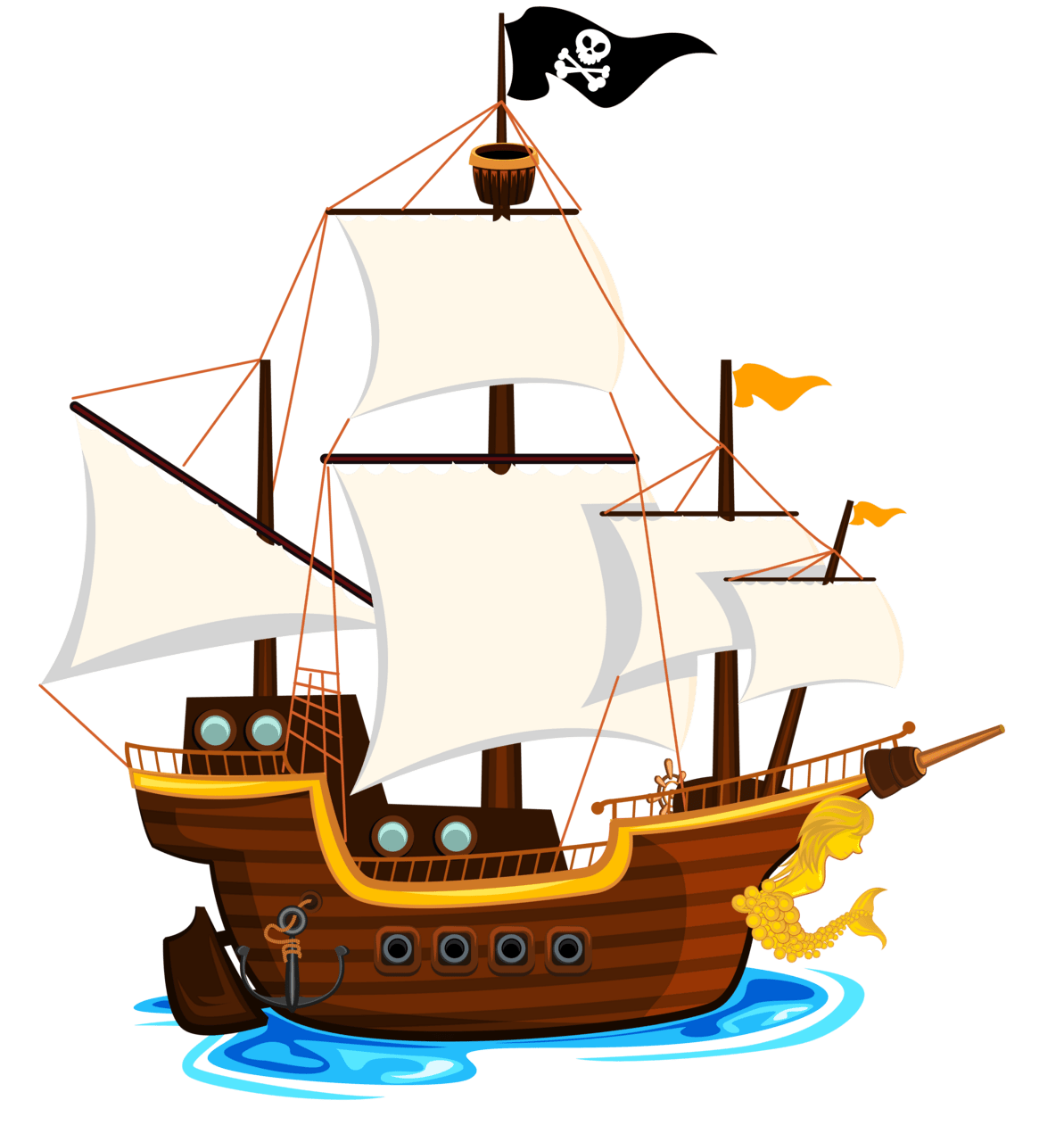 Pirate pin page clipart picture 2