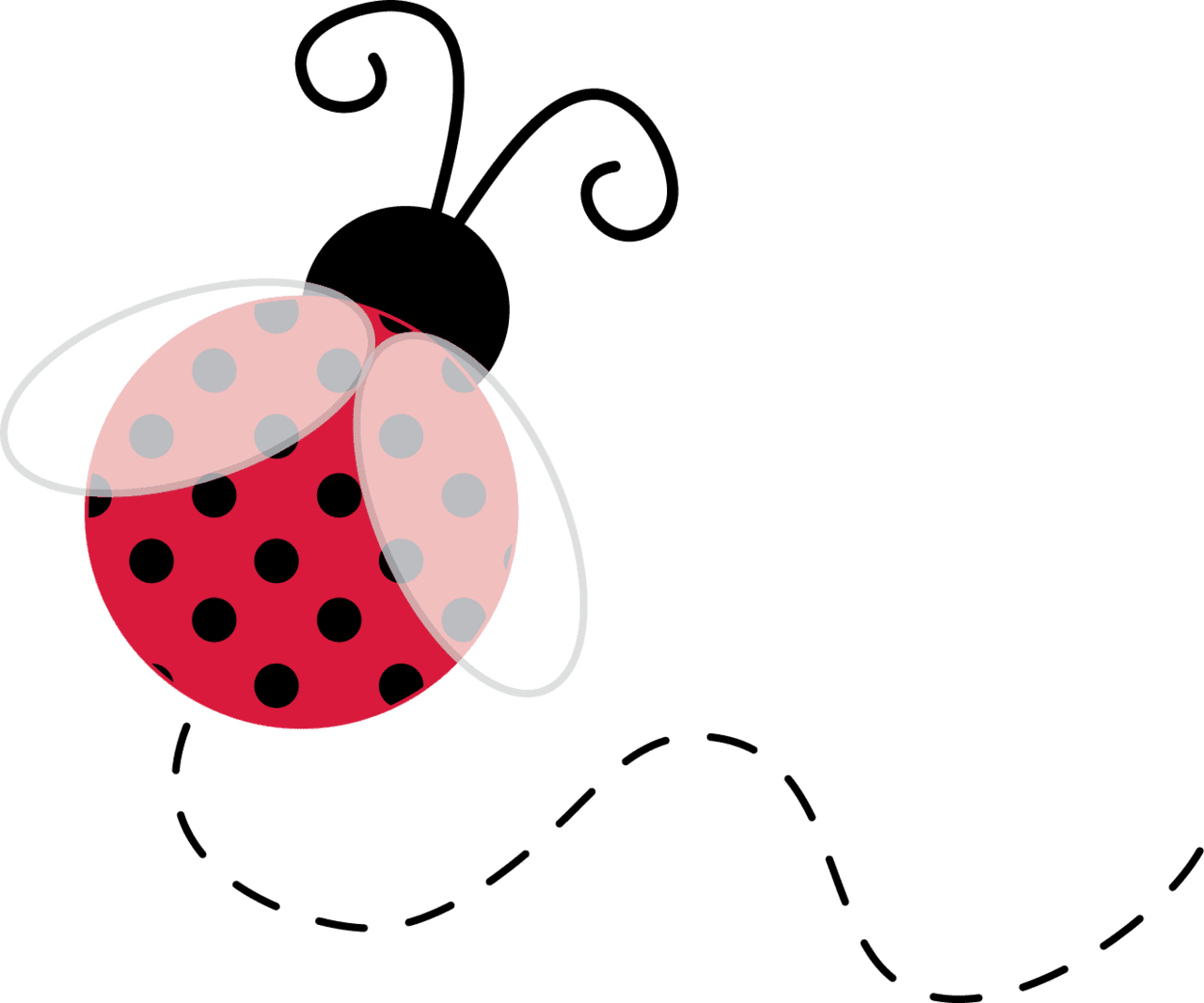 Ladybug pin page clipart free