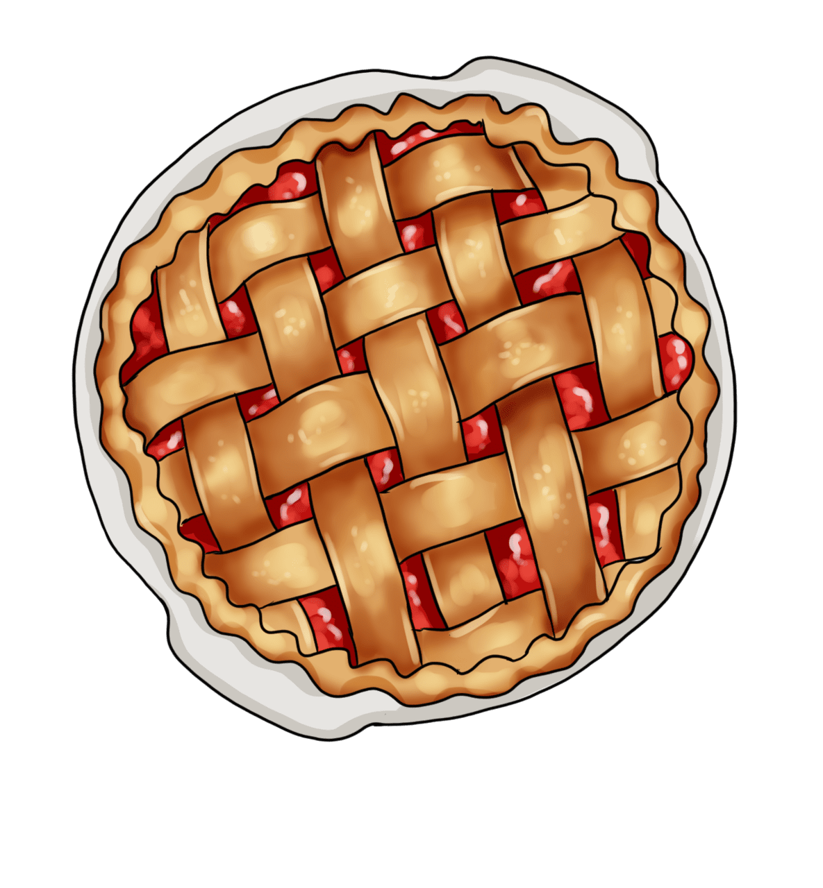 Pie page clipart free