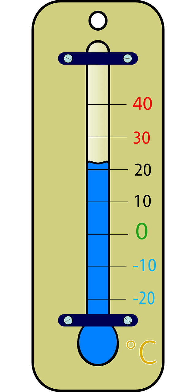 Thermometer temperature scale vector graphic clipart