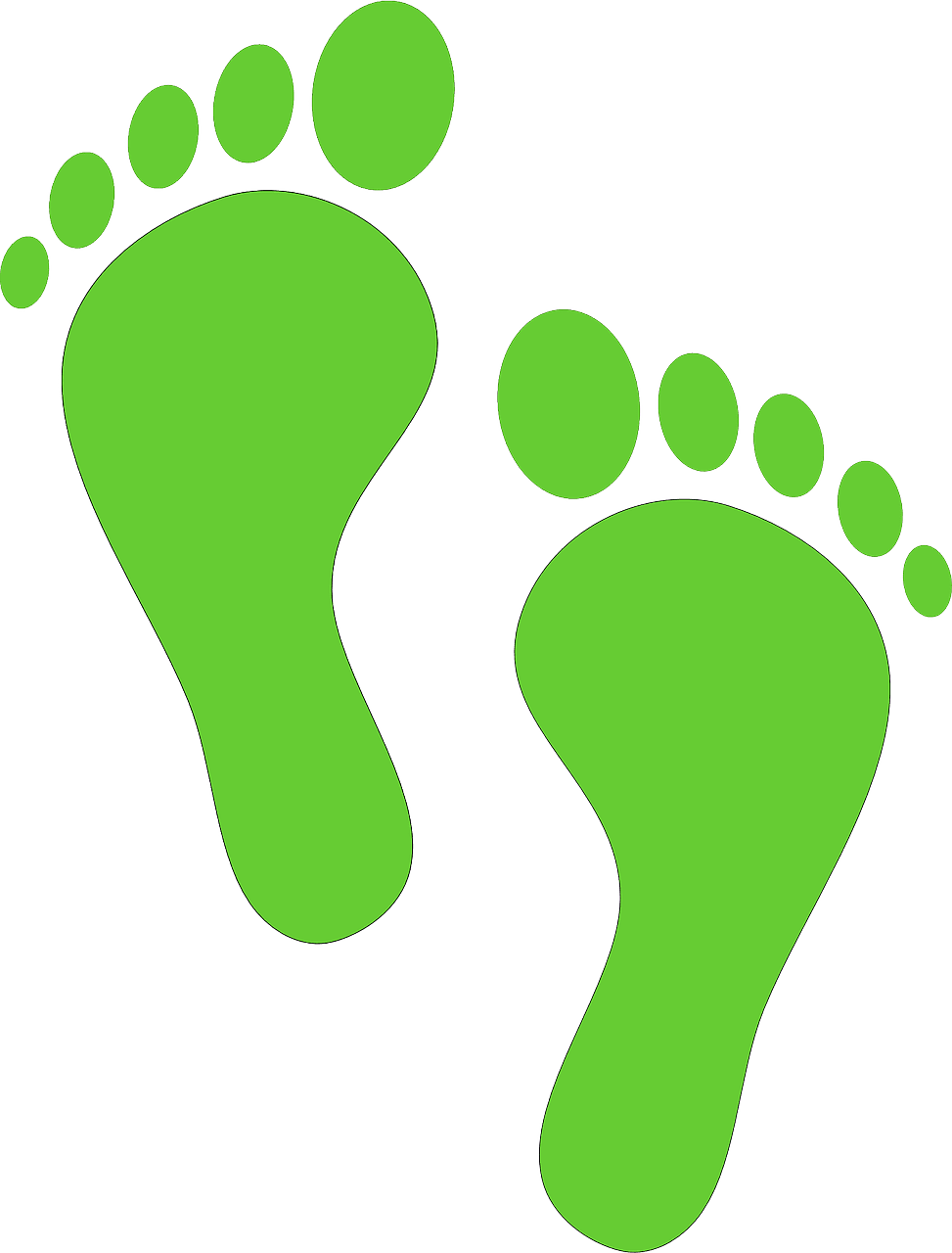 Foot voetafdrukken tenen voet gratis vectorafbeelding op pixabay clipart