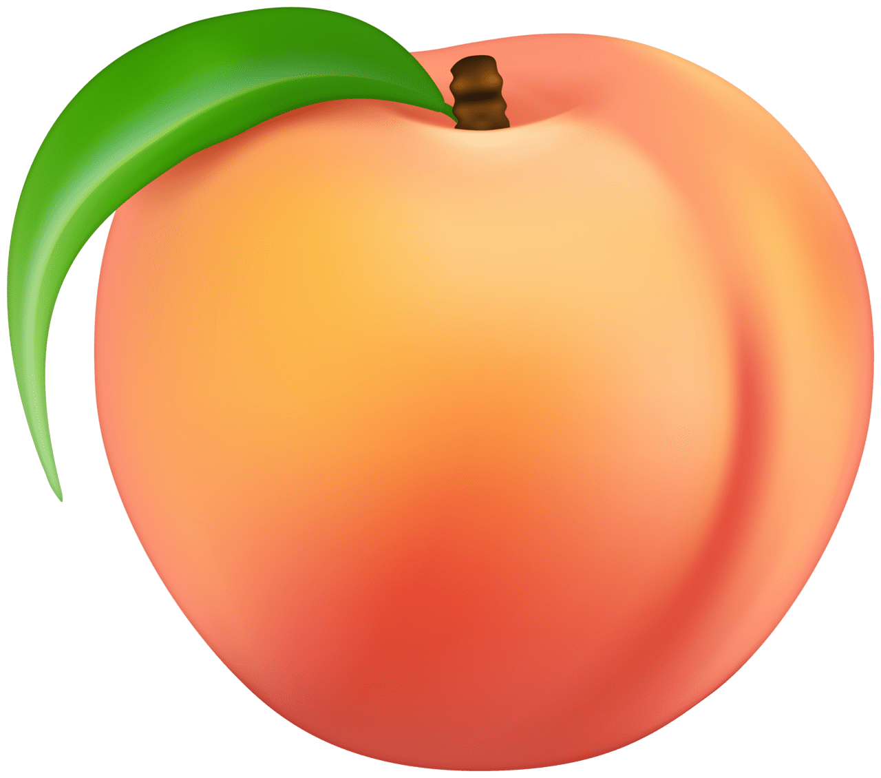 Peach image clipart