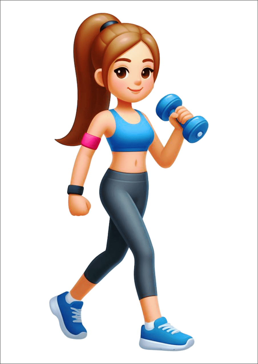 Gym figurinha engra ada emoji muscula academia fitness lifestyle clipart picture 2