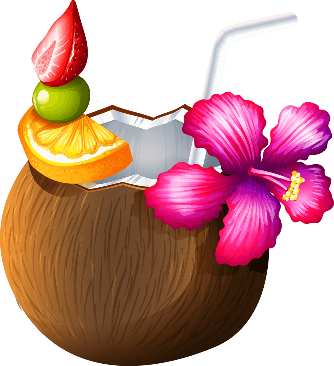 Drink global coconut day clipart photo