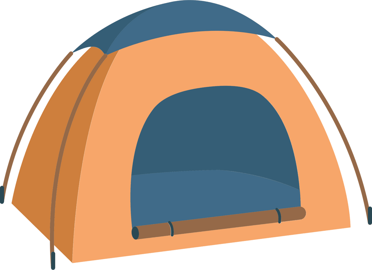 Camping tent vector clipart images 2