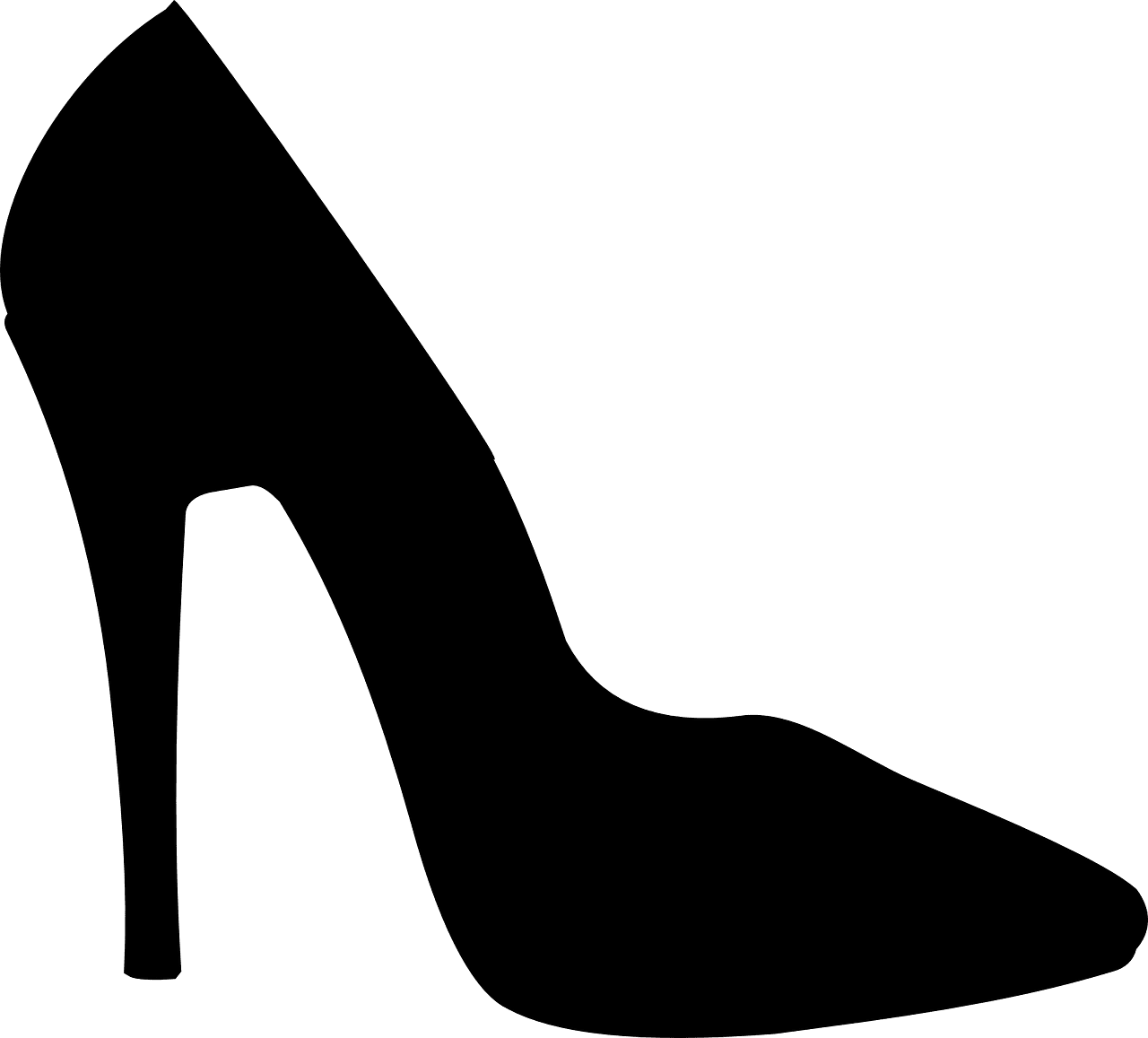 Shoe stiletto high heels vector graphic clipart