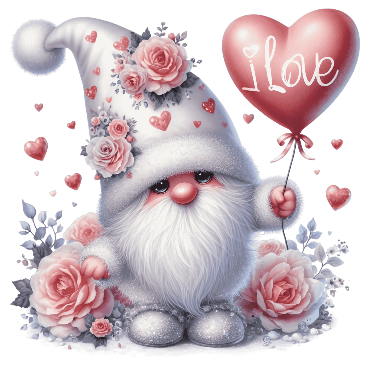 Happy valentines day charming valentine gnomes clipart high res for mercial use free