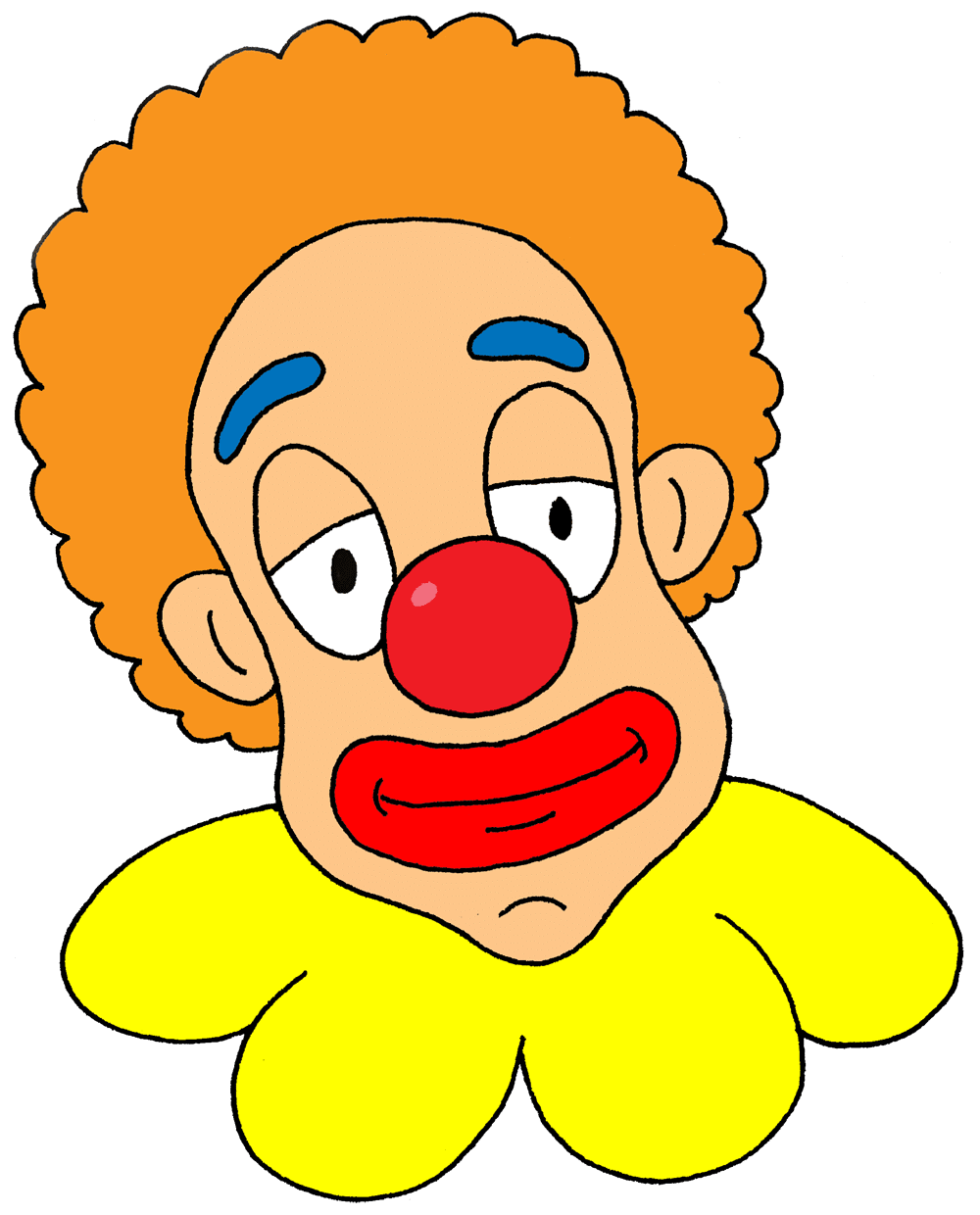 Clown head clipart picture