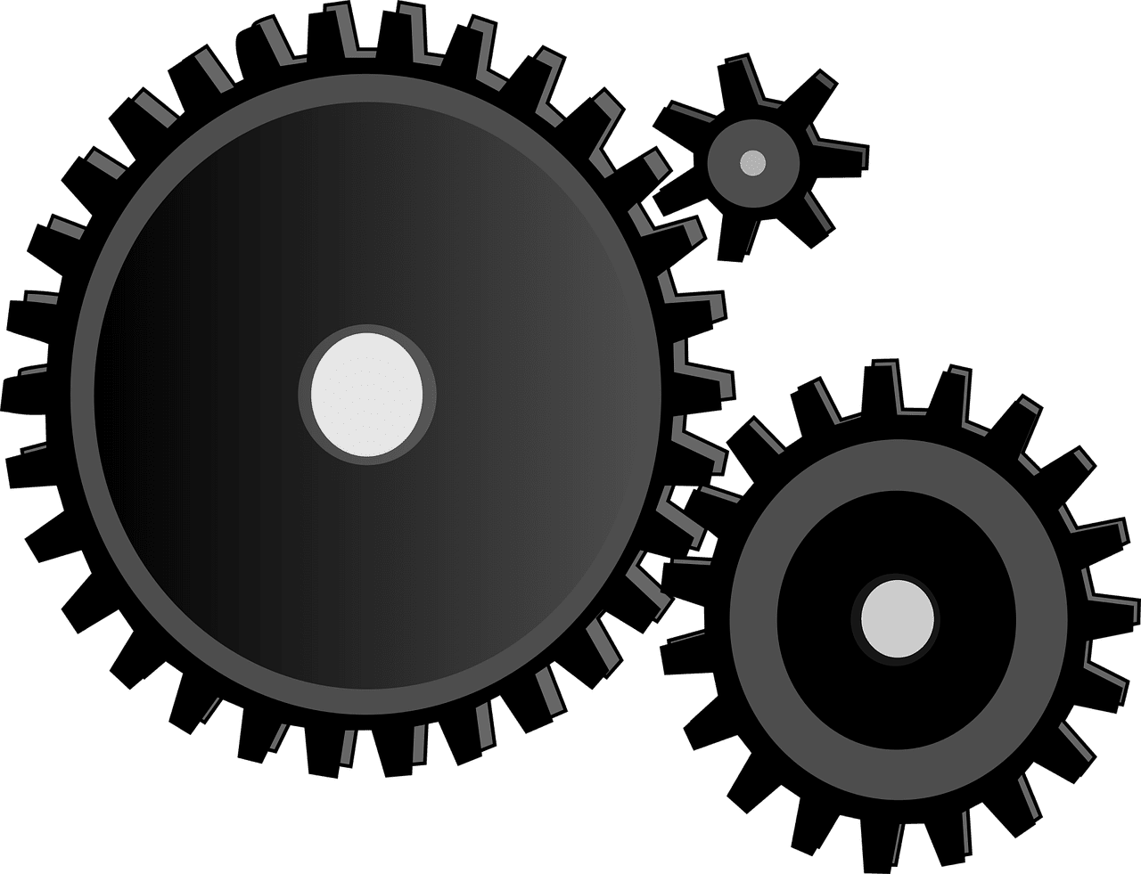 Gear power mach ery vector graphic clipart