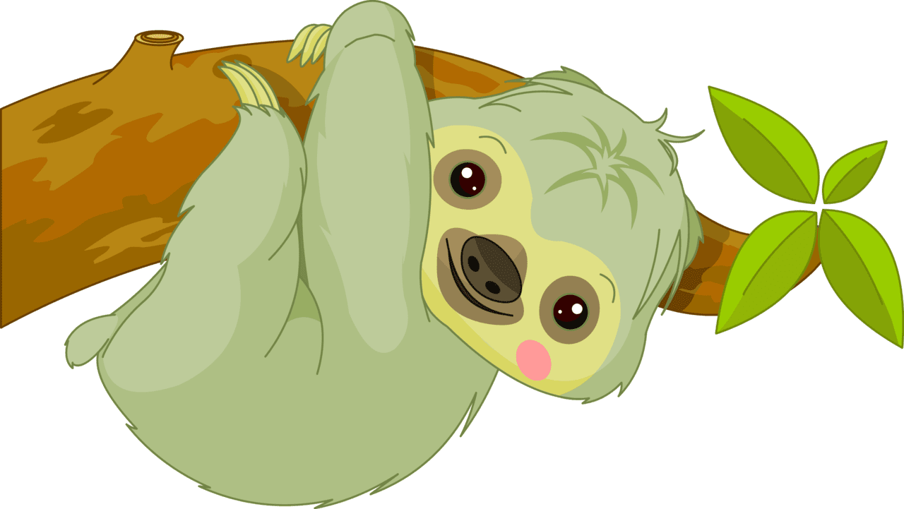 Sloth image size clipart 3