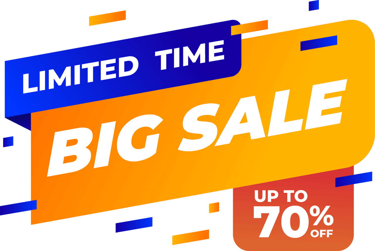 Garage sale limited time big vector clipart