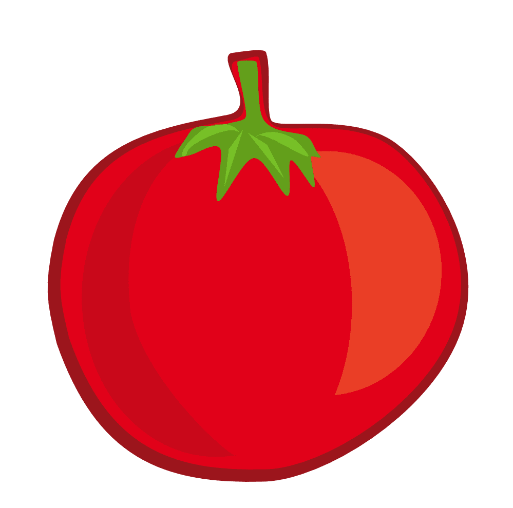 Red tomato es clipart free