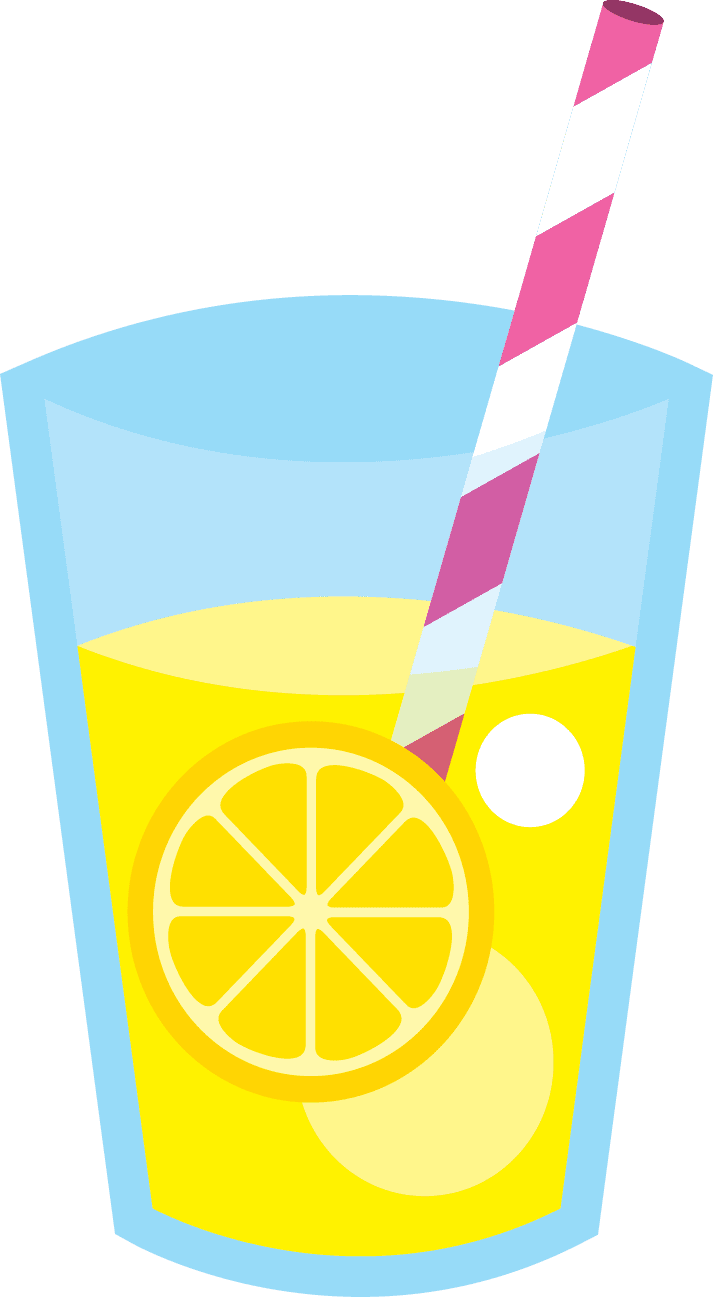 Lemonade pin page clipart vector