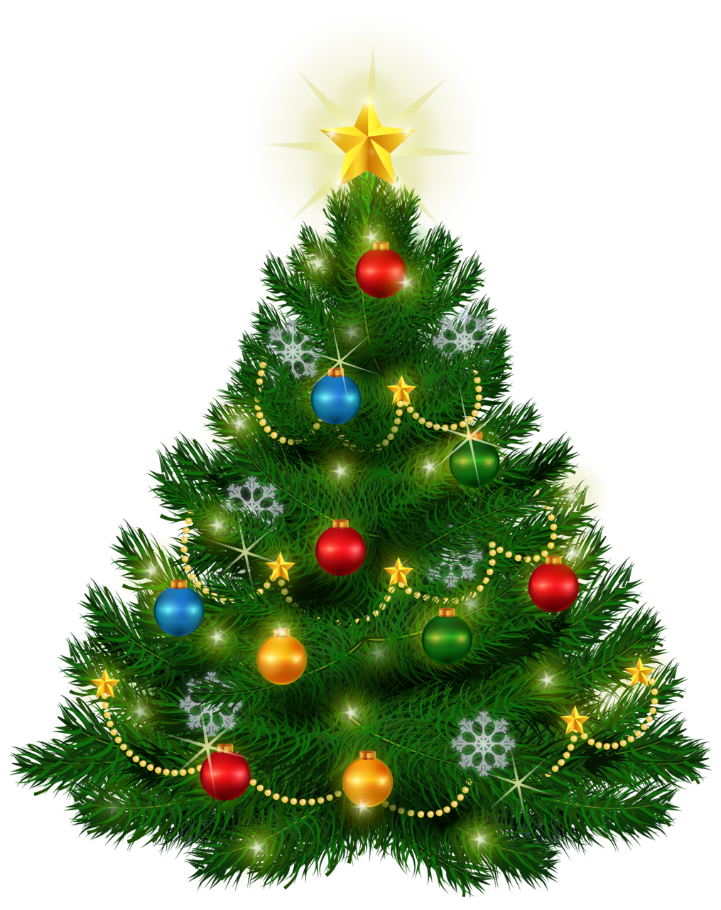 Ornament christmas tree for clipart free