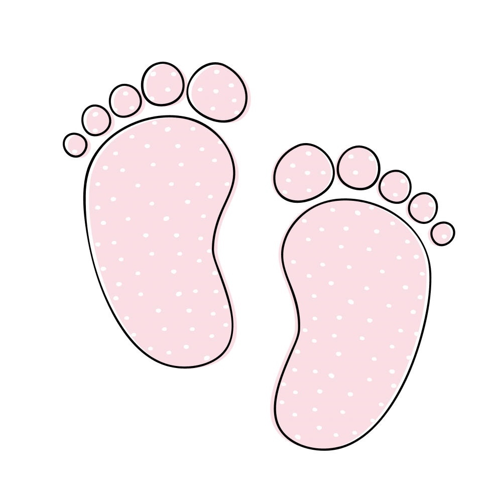 Feet and absolutely the cutest baby shower clipart free