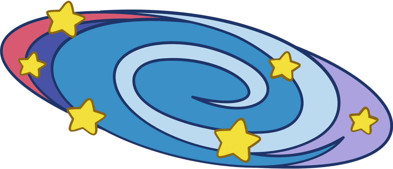 Space galaxy vector clipart images