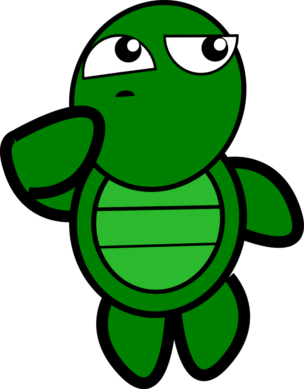 Turtle thinking clipart photo