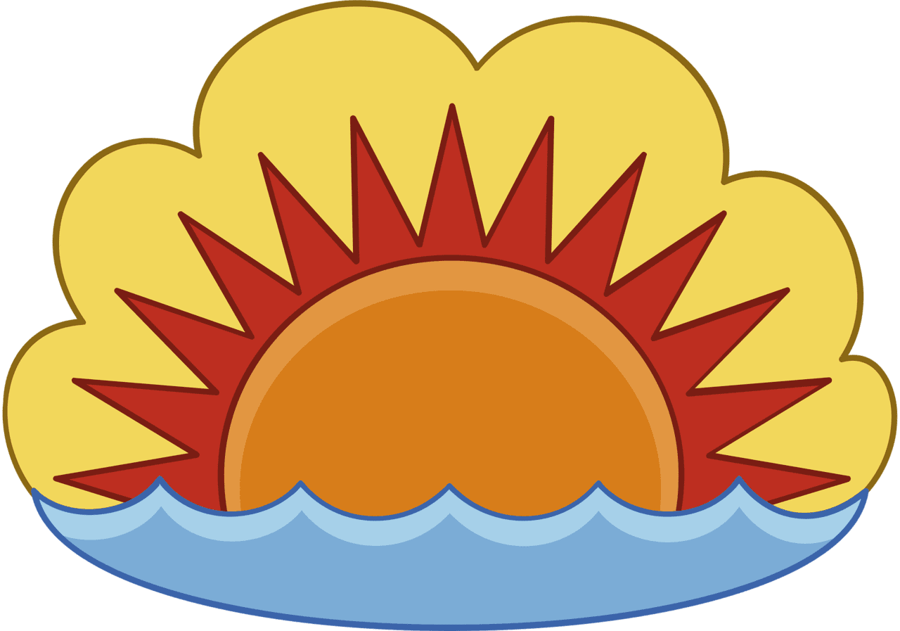 Sunset vector clipart images 2