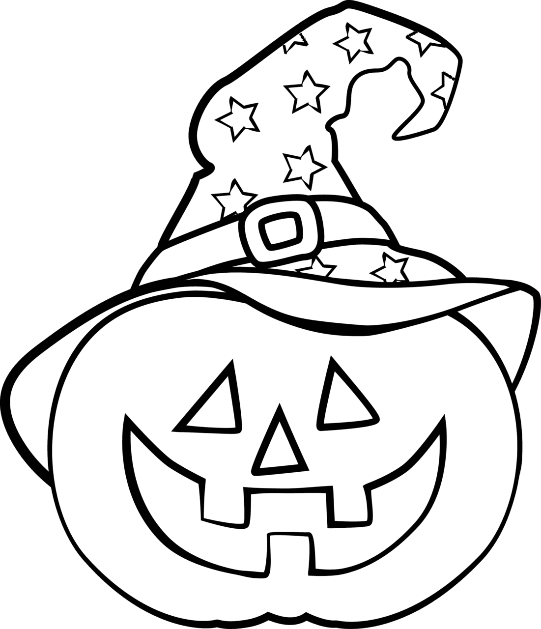 Pumpkin black and white page clipart picture