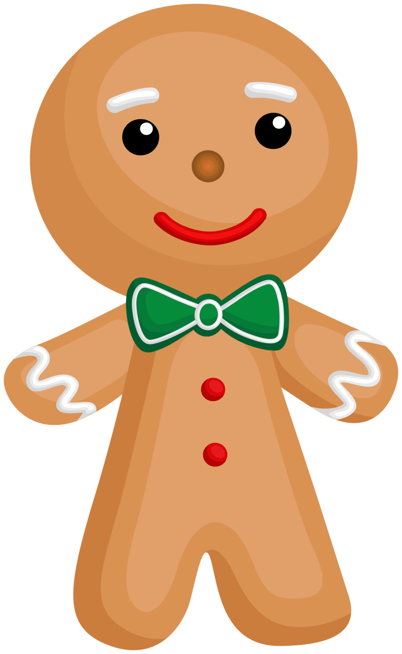 Gingerbread man clipart image