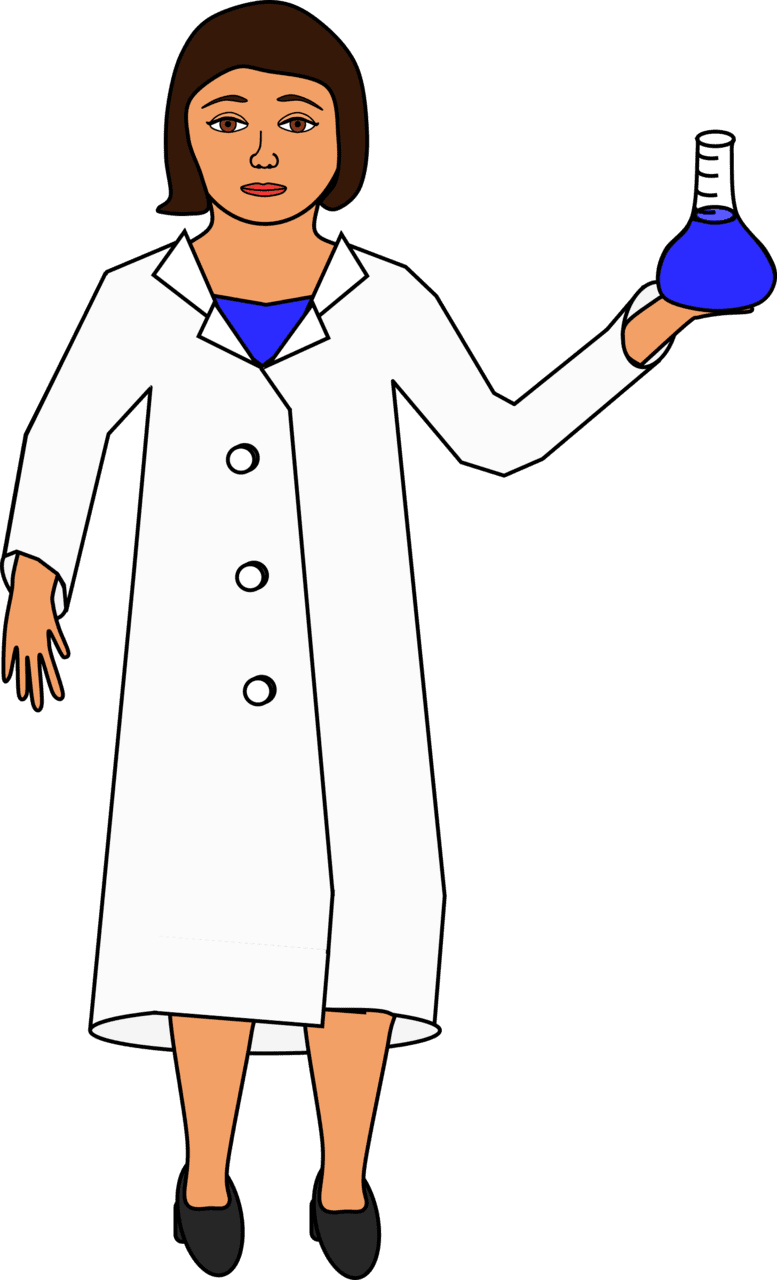 Scientist clip researcher outline lab professional photo clipart