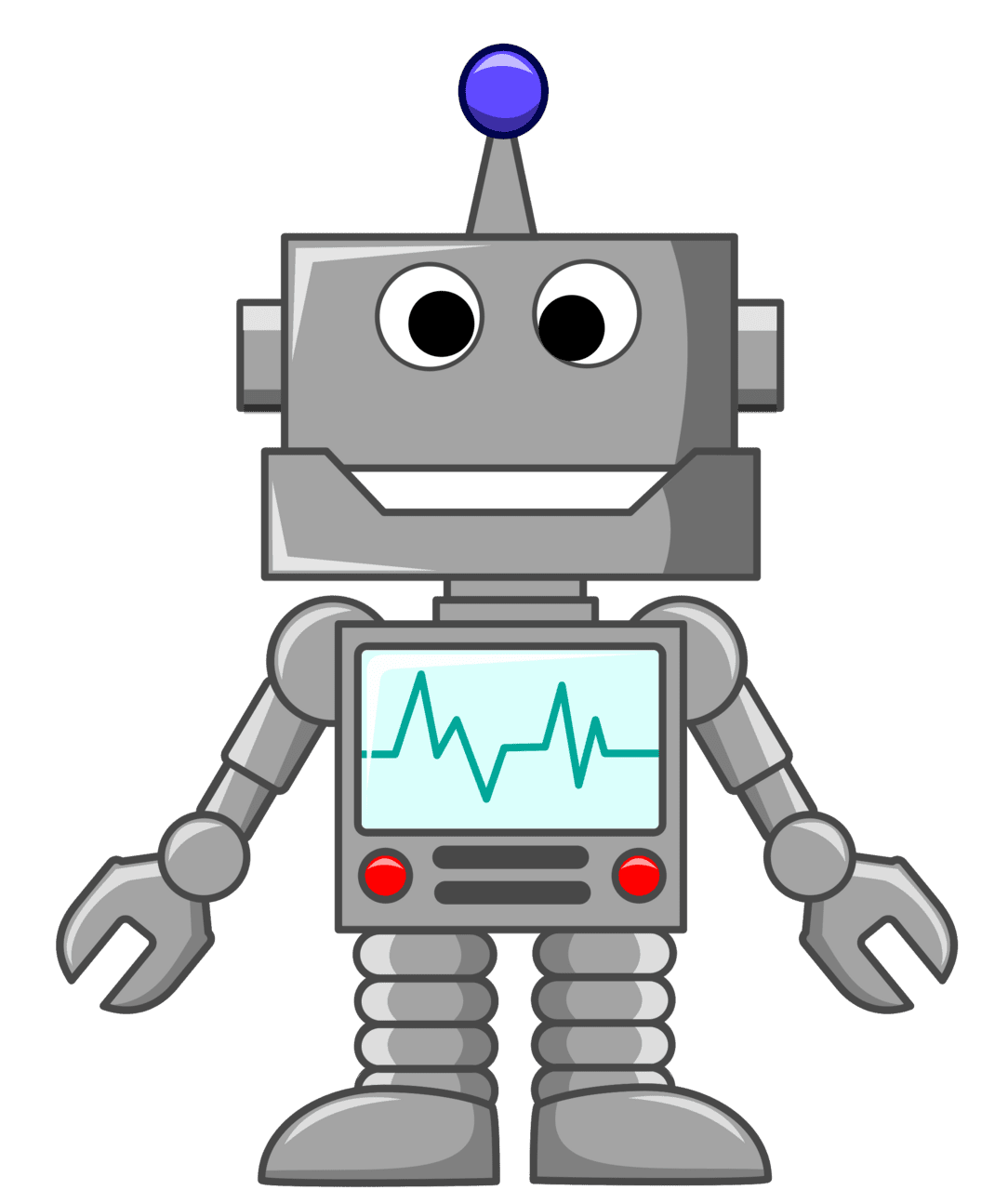 Robot pin page clipart vector