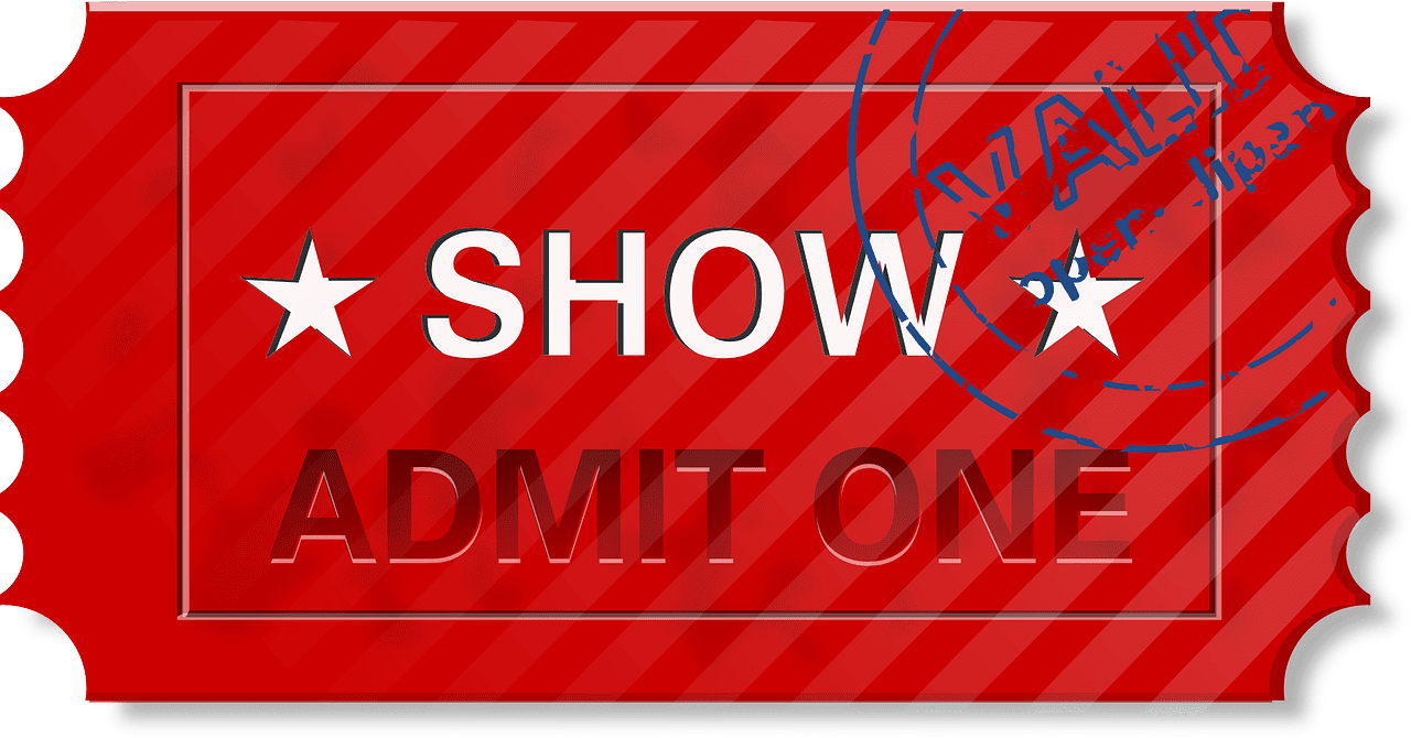 Ticket entry admit vector graphic clipart