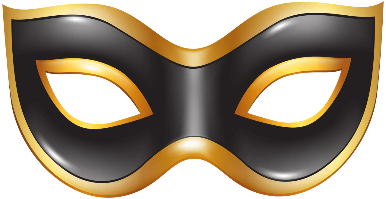 Carnival mask black clipart image