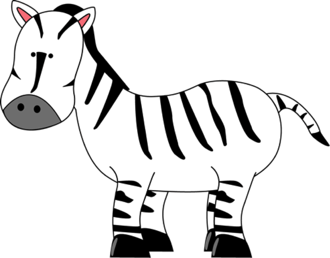 Zebra pin page clipart vector