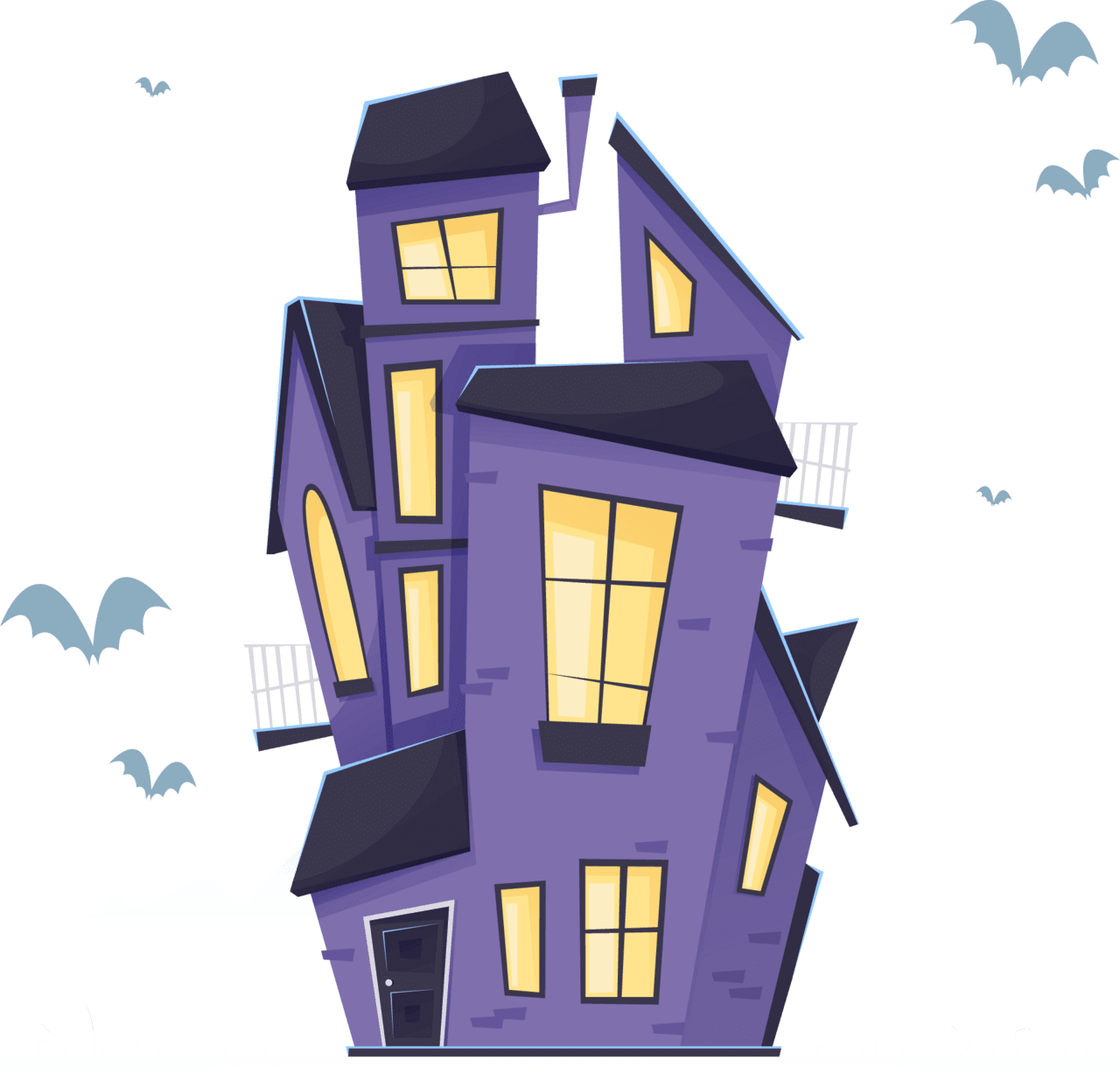 House in universal horror clipart vector