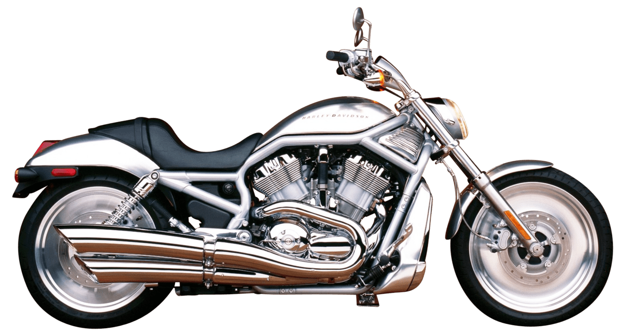 Motorcycle harley davidson silver clipart transparent