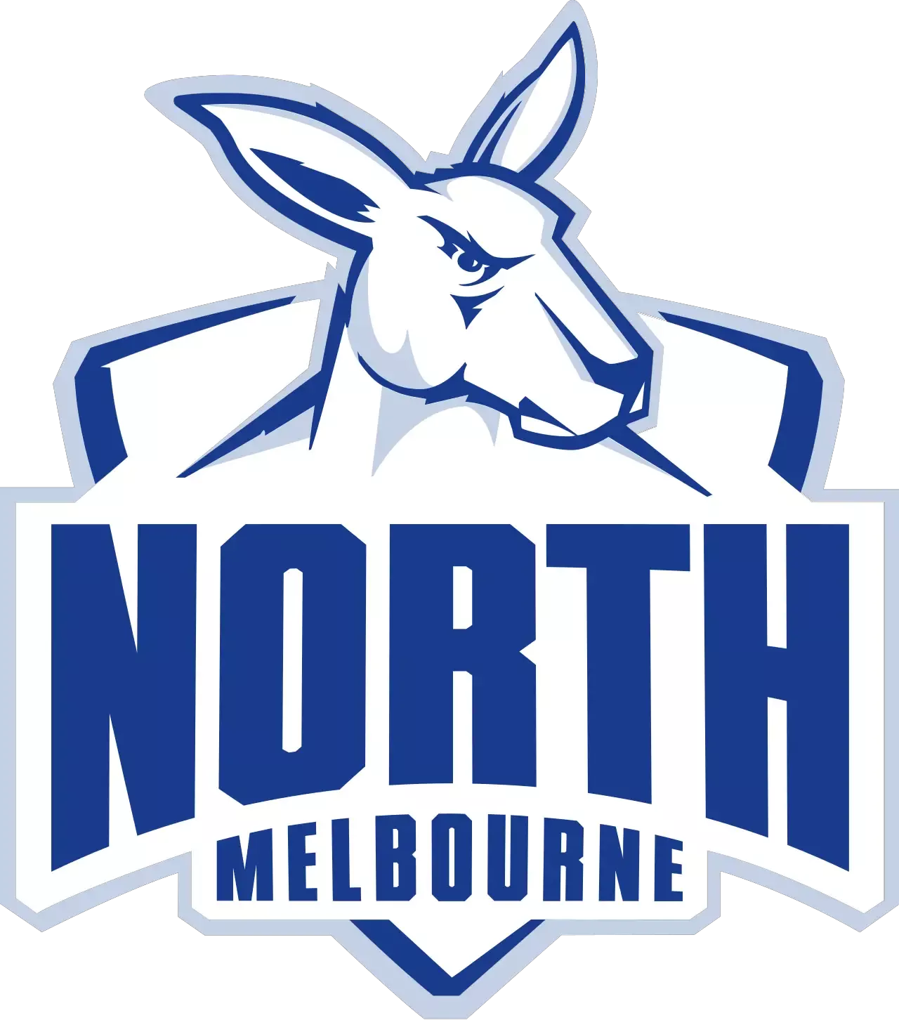 Kangaroo north melbourne football club color codes clipart logo