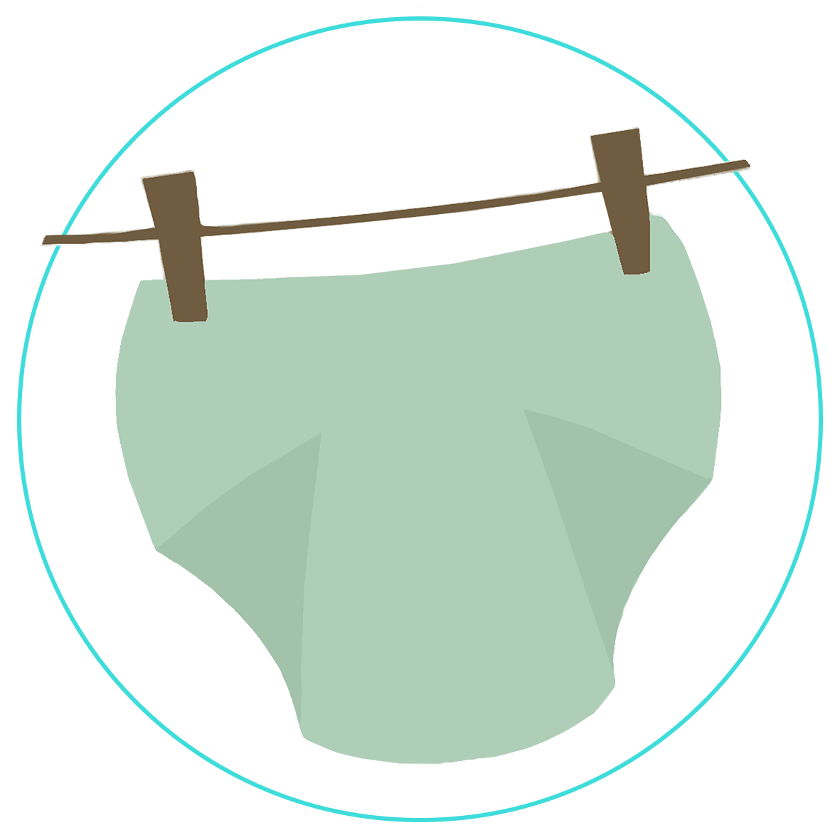 Diaper two part nappies clipart transparent