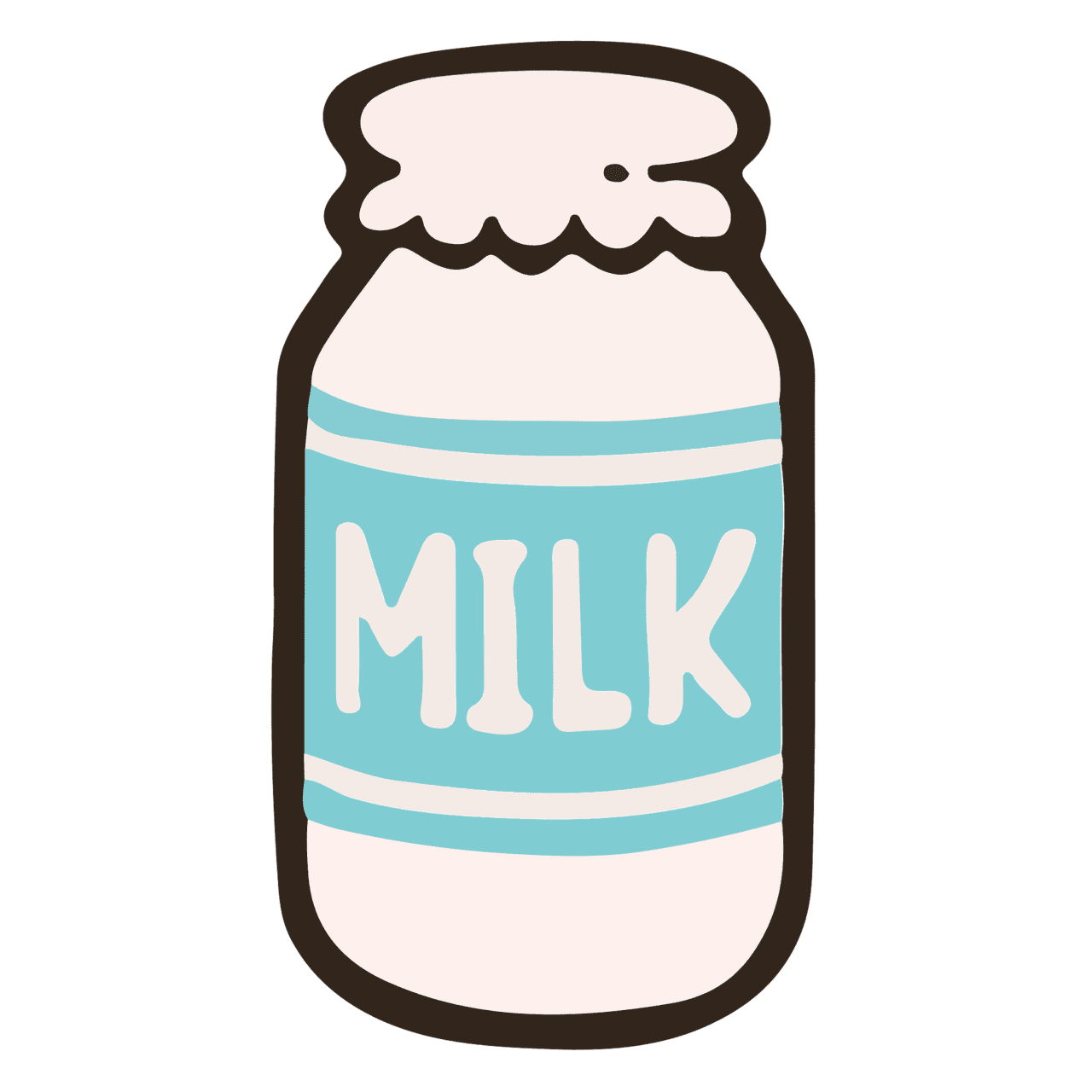 Milk jar vector clipart images