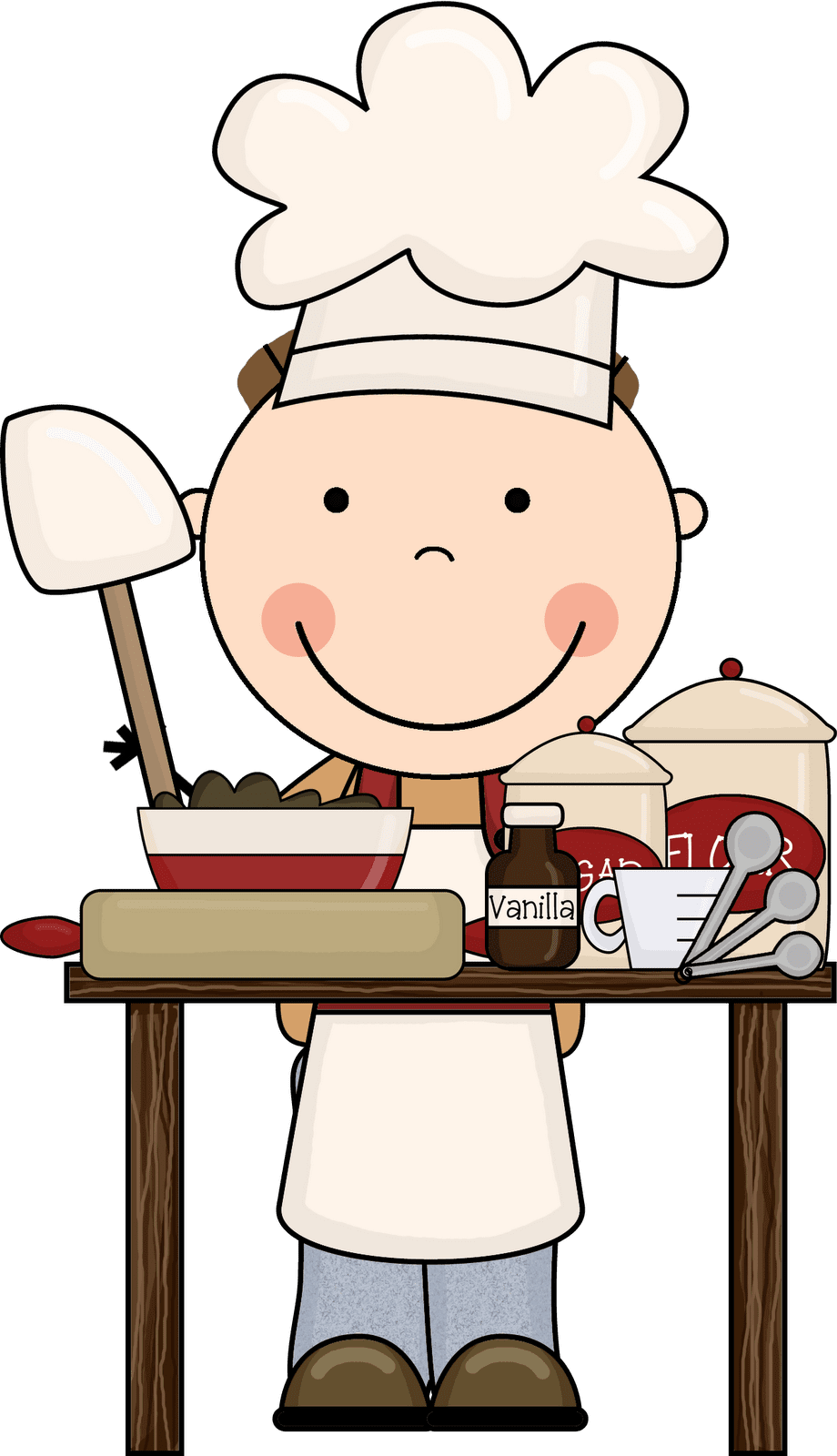 Chef cooking with love clip suggest clipart image