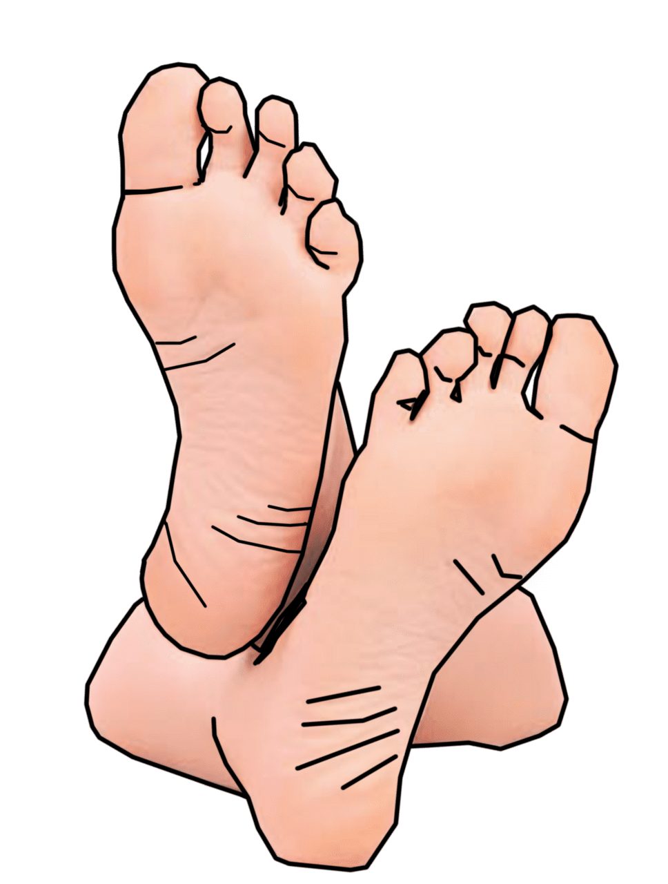 Foot feetsies images clker vector clipart line